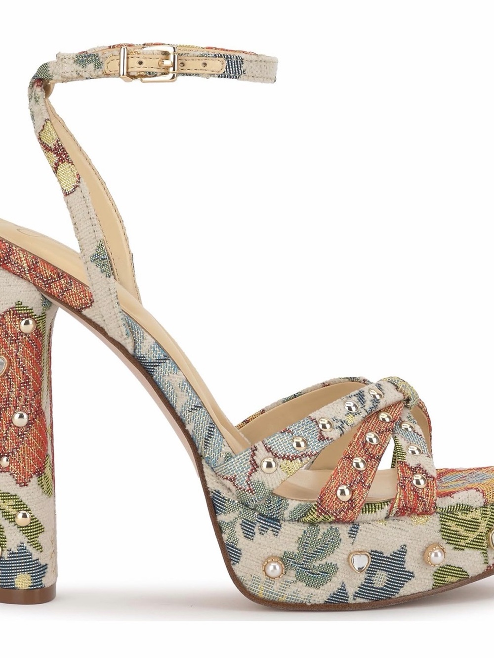 Jessica Simpson Women's Ilaria - Floral Tapestry Platform Sandal - NEVER WORN